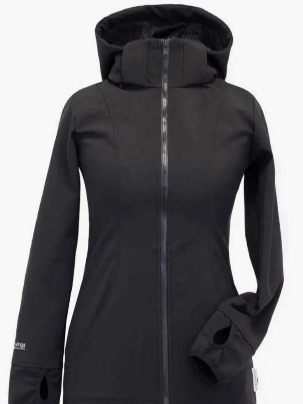 Babywearing Women’s Black Hooded Softshell Large  Jacket